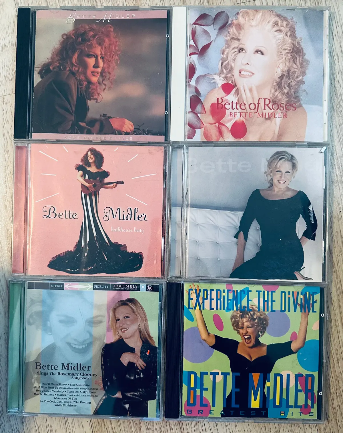 Bette Midler - Lot Of 6 Studio Album On Cd - Used 1