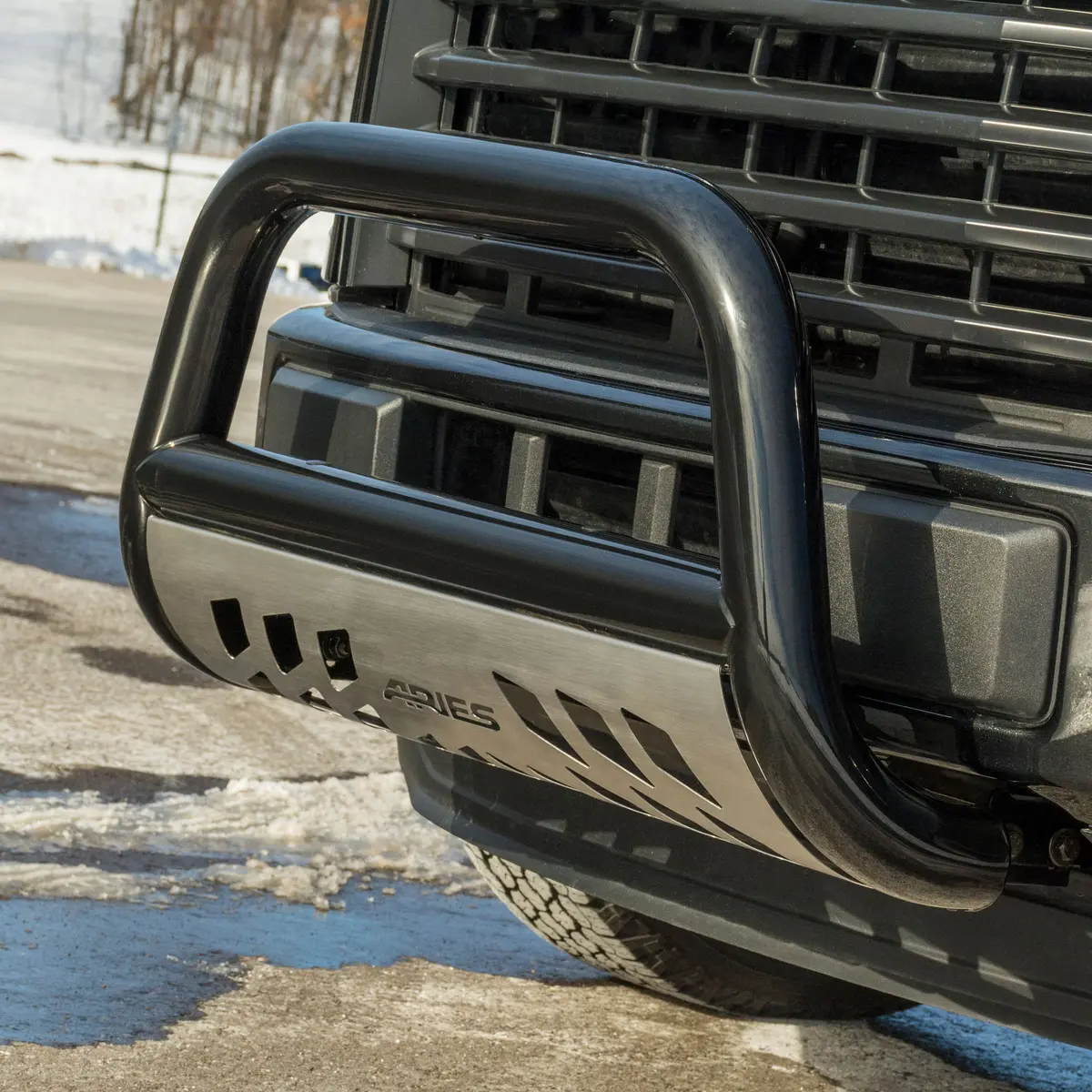 Aries B35-5006-3 Stealth 3-Inch Black Stainless Steel Bull Bar, Select Dodge, Ram 1500, 2500, 3500 1