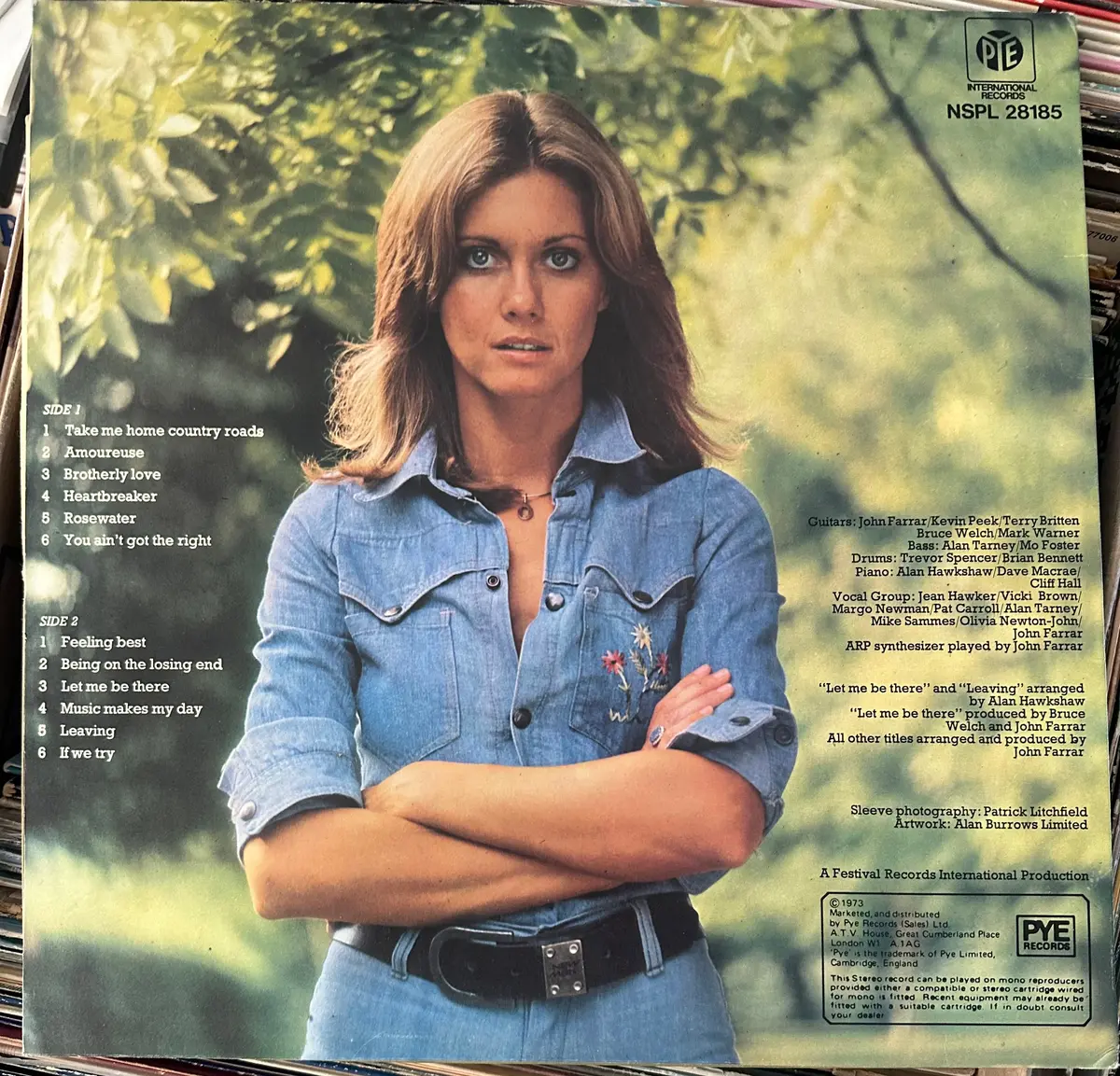Olivia Newton-John -- Music Makes My Day Lp Vinyl 1973 Import Used 2