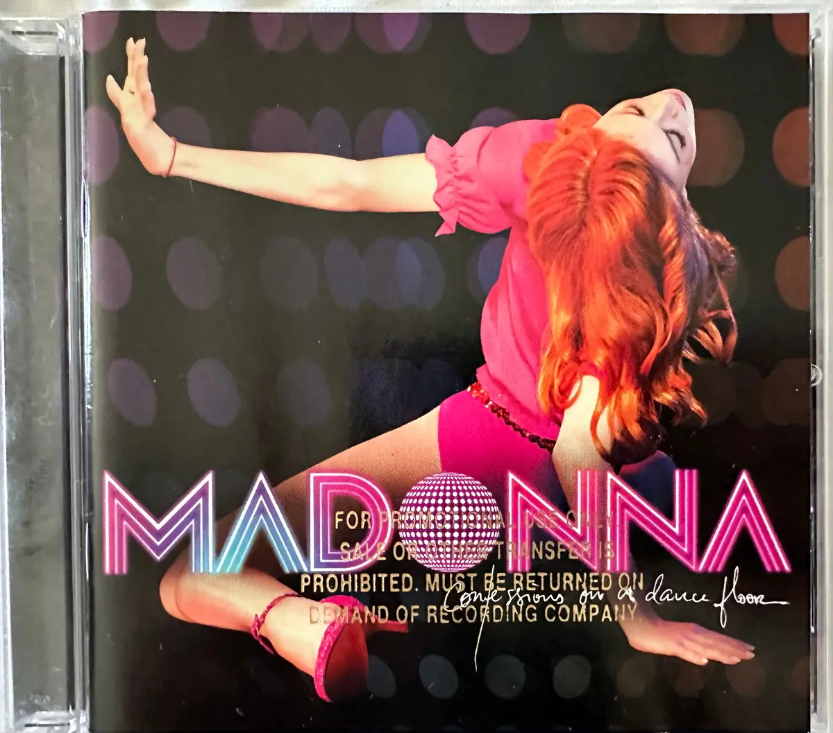 Confessions On The Dance Floor Promotional Cd Gold Stamp 1