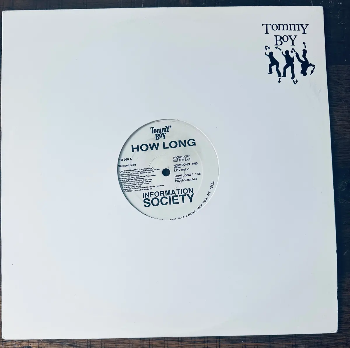 Information Society Promotional 12 Inch Vinyl How Long 1