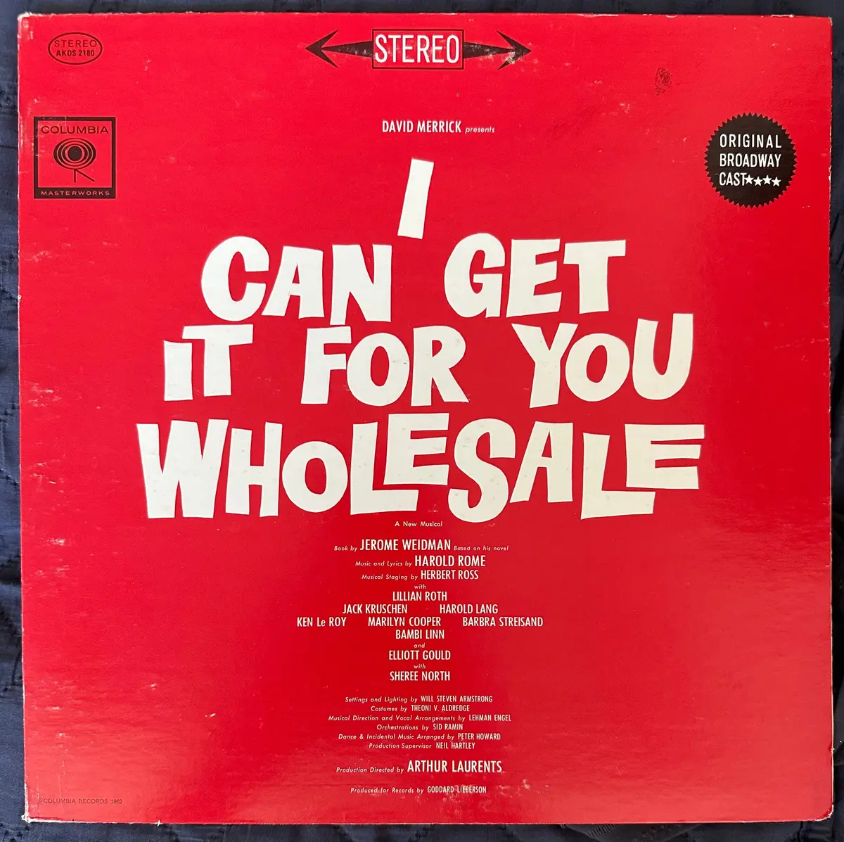 Barbra Streisand Original Broadway Cast I Can Get It For You Wholesale Lp Vinyl 1