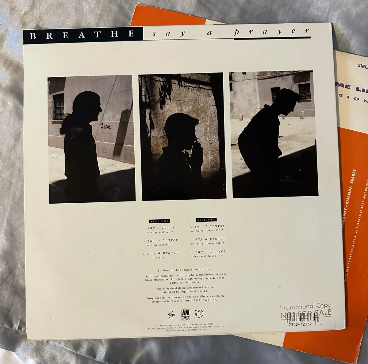 Breathe - 2 Original 12" Singles Lp "Say A Prayer" / " Don't Tell Me Lies" Vinyl - Used 2