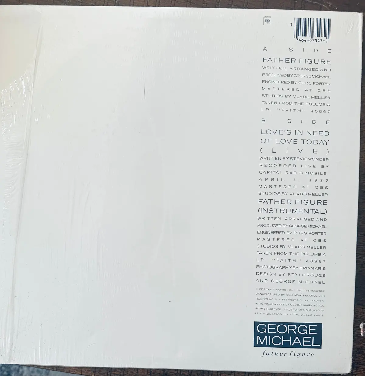 George Michael - Father Figure 12" Vinyl Lp - Used 2