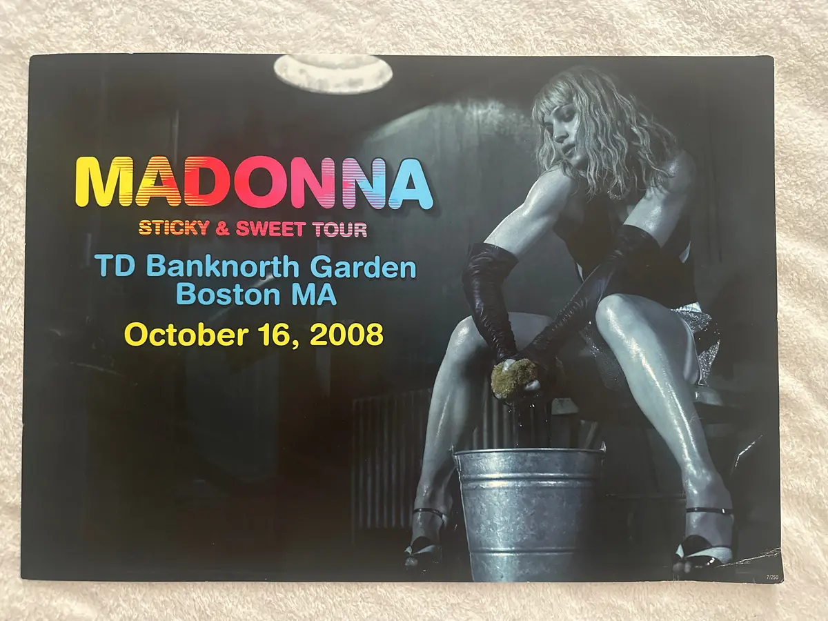 Madonna - Boston Sticky & Sweet Numbered Tour Print #7 1