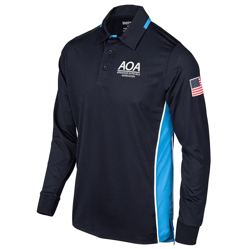 Arkansas Aoa Logo Men's Softball Long Sleeve Umpire Shirts 1