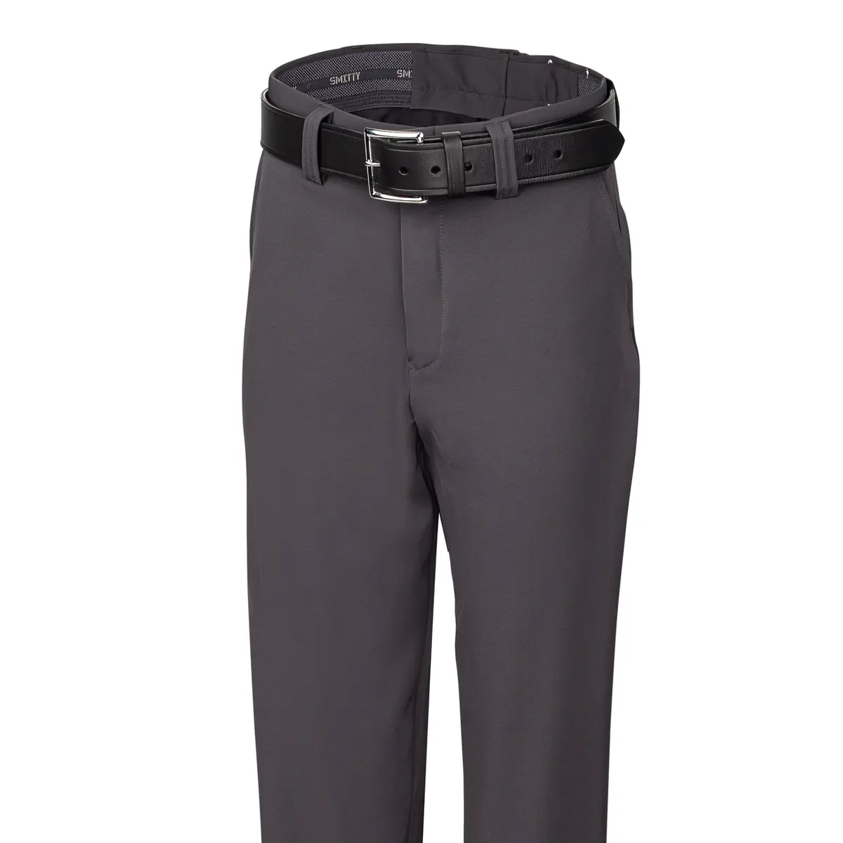 Bbs359w Dg Women's Dark Grey 4-Way Stretch Flat Front Base Pants 1