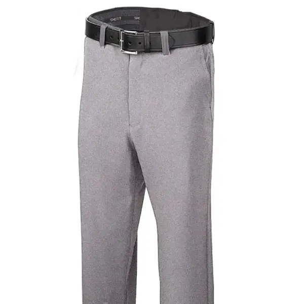 Bbs364 Hg Tapered-Fit Lightweight Heather Grey Flat Front Base Pants 1