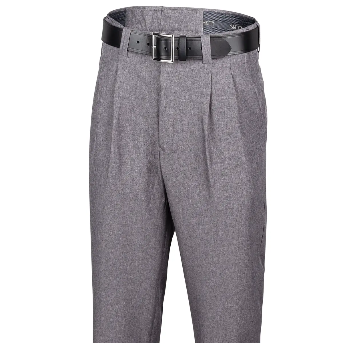 Bbs374 Hg Men's Heather Grey Pleated Base Pants W/Expander Waistband 1