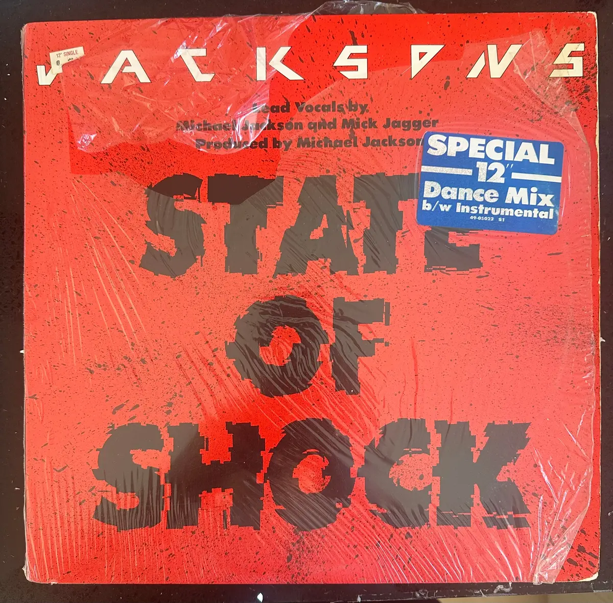 The Jacksons - State Of Shock 12" Single Lp Vinyl - Used 1