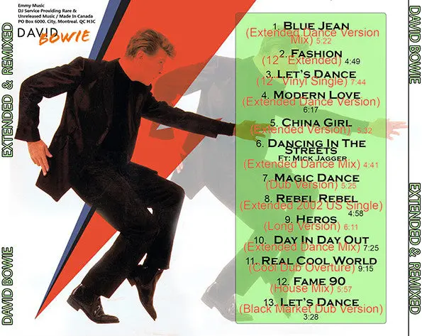 David Bowie - Extended & Remixed Versions Cd (Import) 2