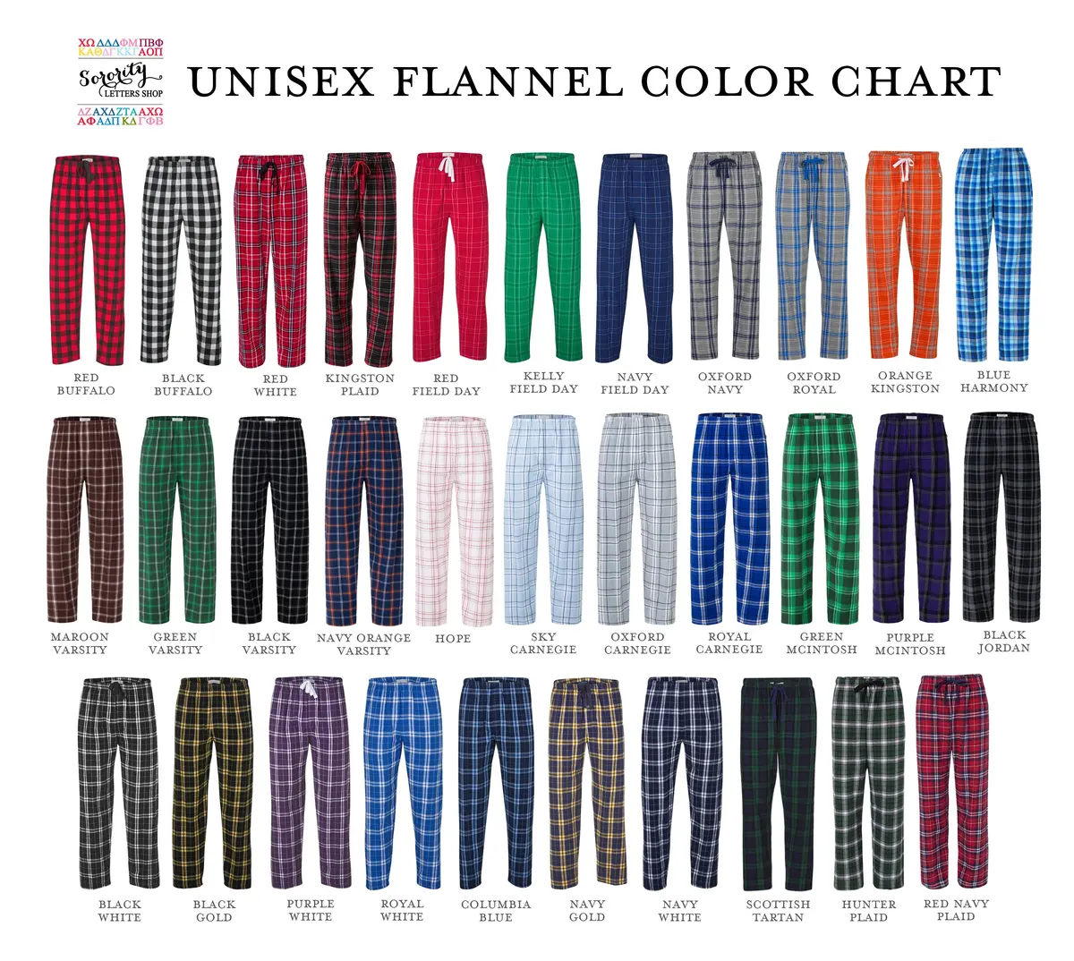 Zeta Tau Alpha Flannel Pants 5