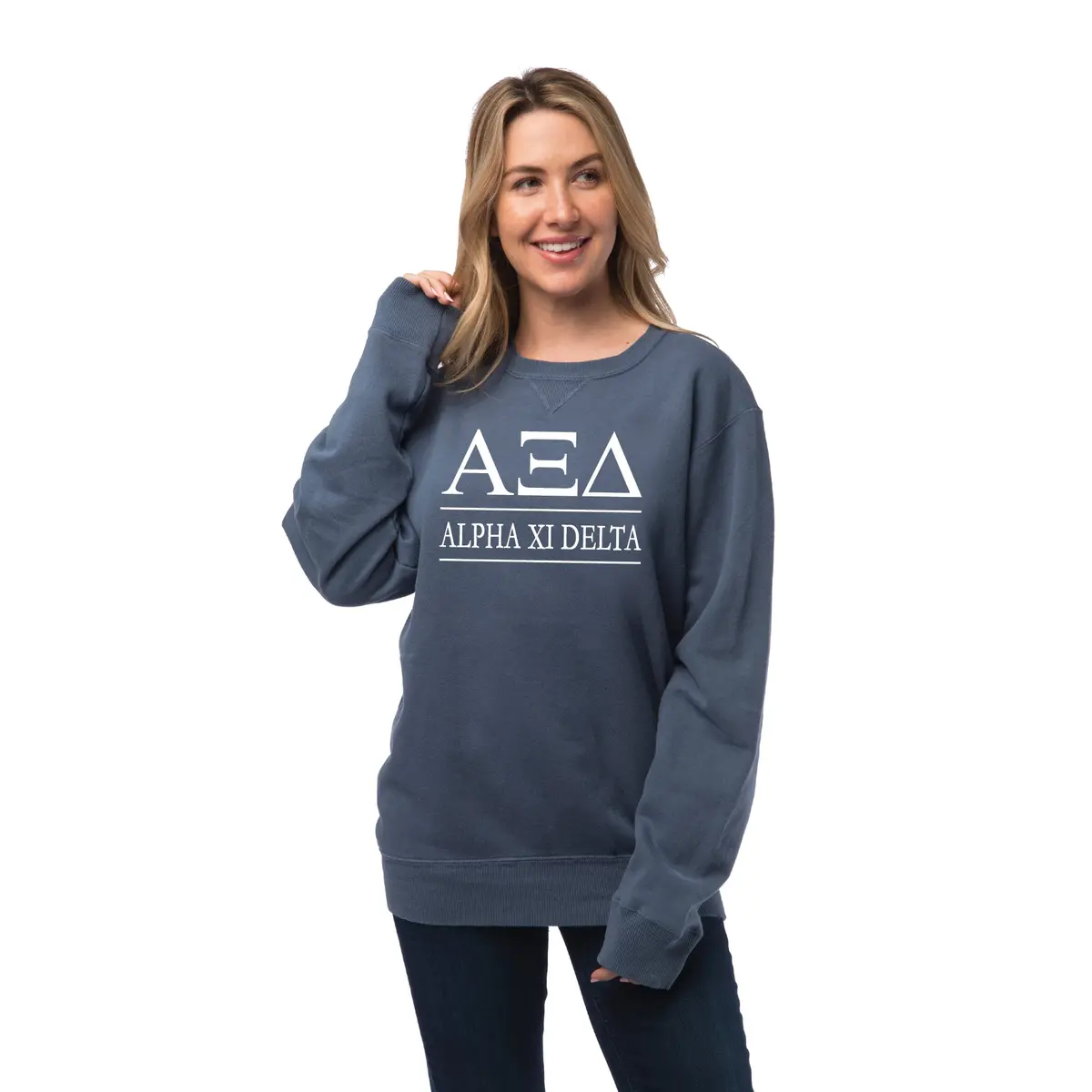 Alpha Xi Delta Vintage Color Crewneck Sweatshirt 2