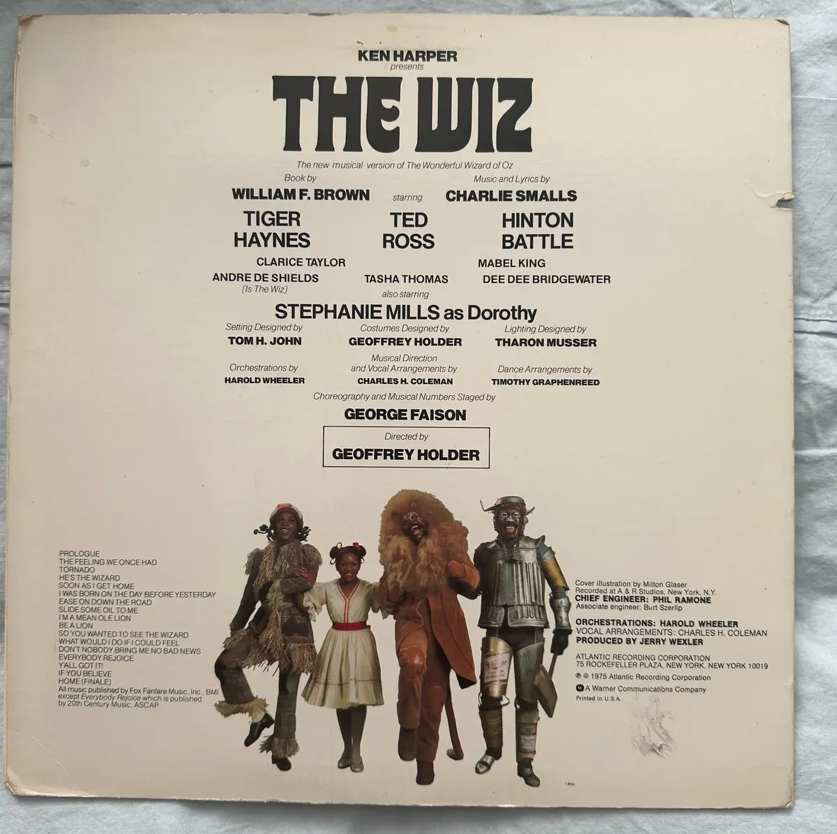 The Wiz Original Cast Recording Lp Soundtrack Vinyl Used 2
