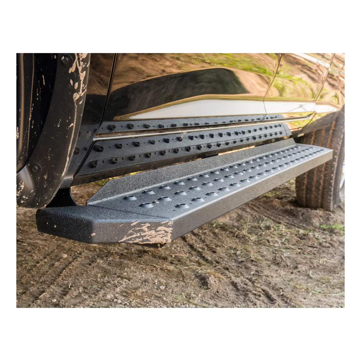 Aries C2885 Ridgestep Black Steel 85-Inch Truck Running Boards, Brackets Sold Separately 1