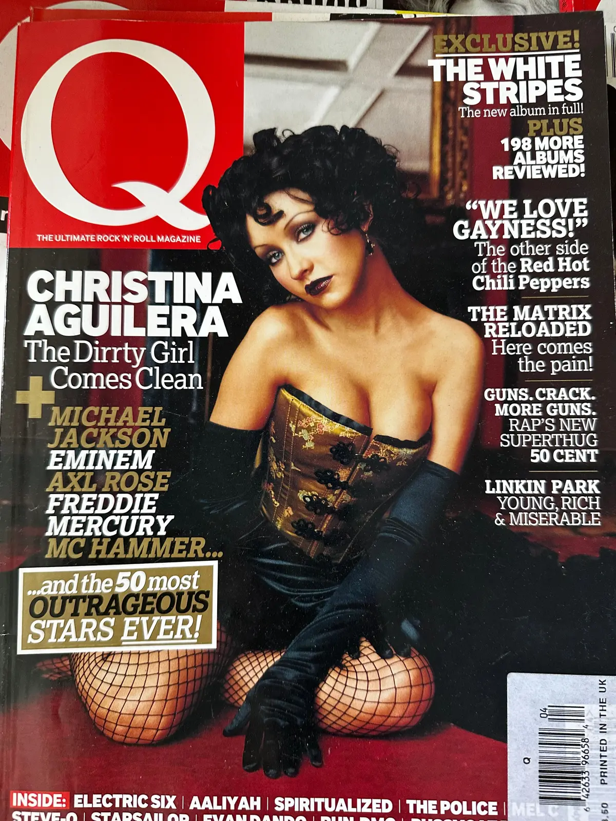Q Magazine Christina Aguilera, Queen, Freddie Mercury, Madonna 1