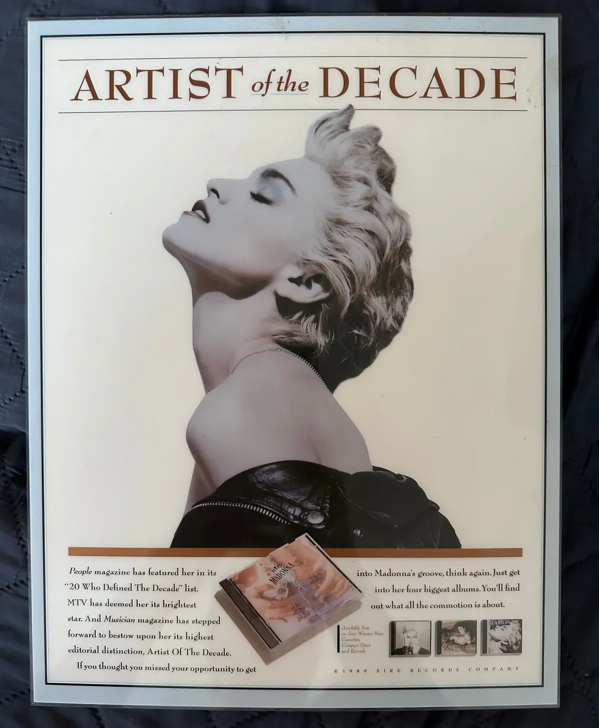 Madonna - Counter Display Artist Of The Decade - Official 1