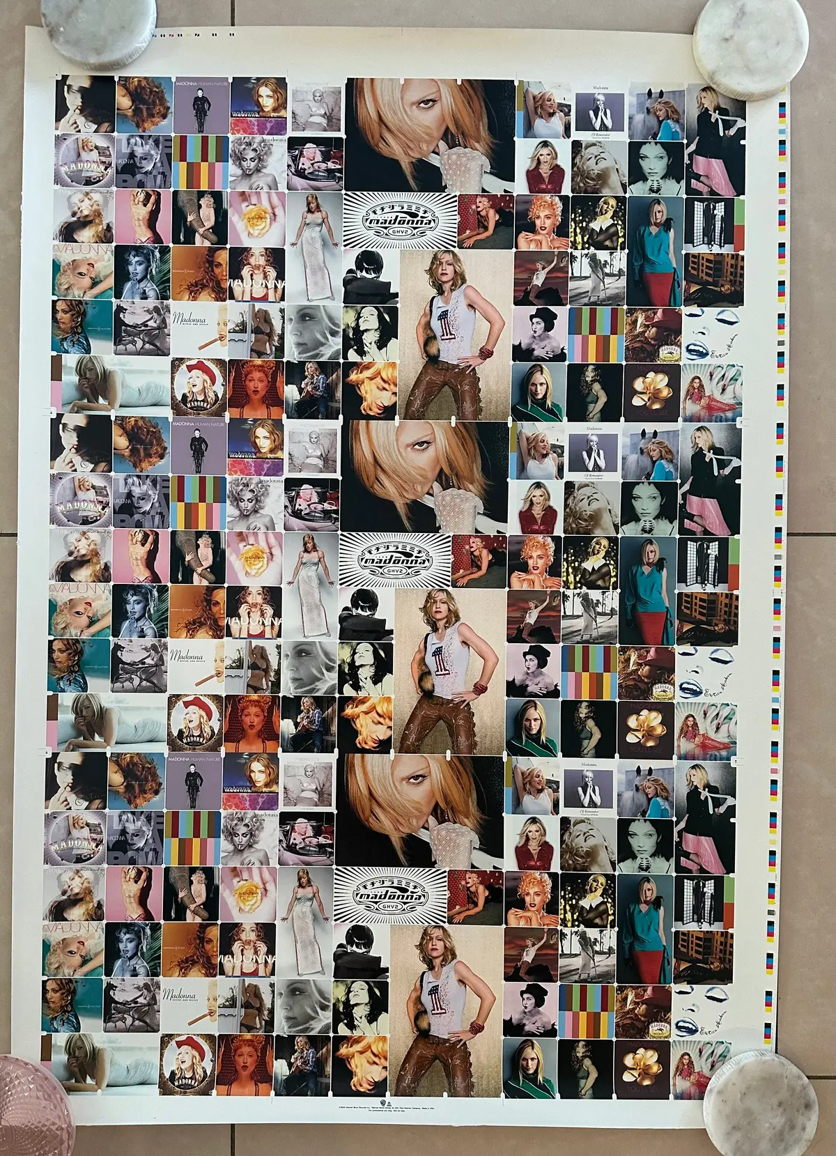 Madonna Ghv2  Card Stock Proof Promotional Poster  (Usa Orders Ony On This Item) 1