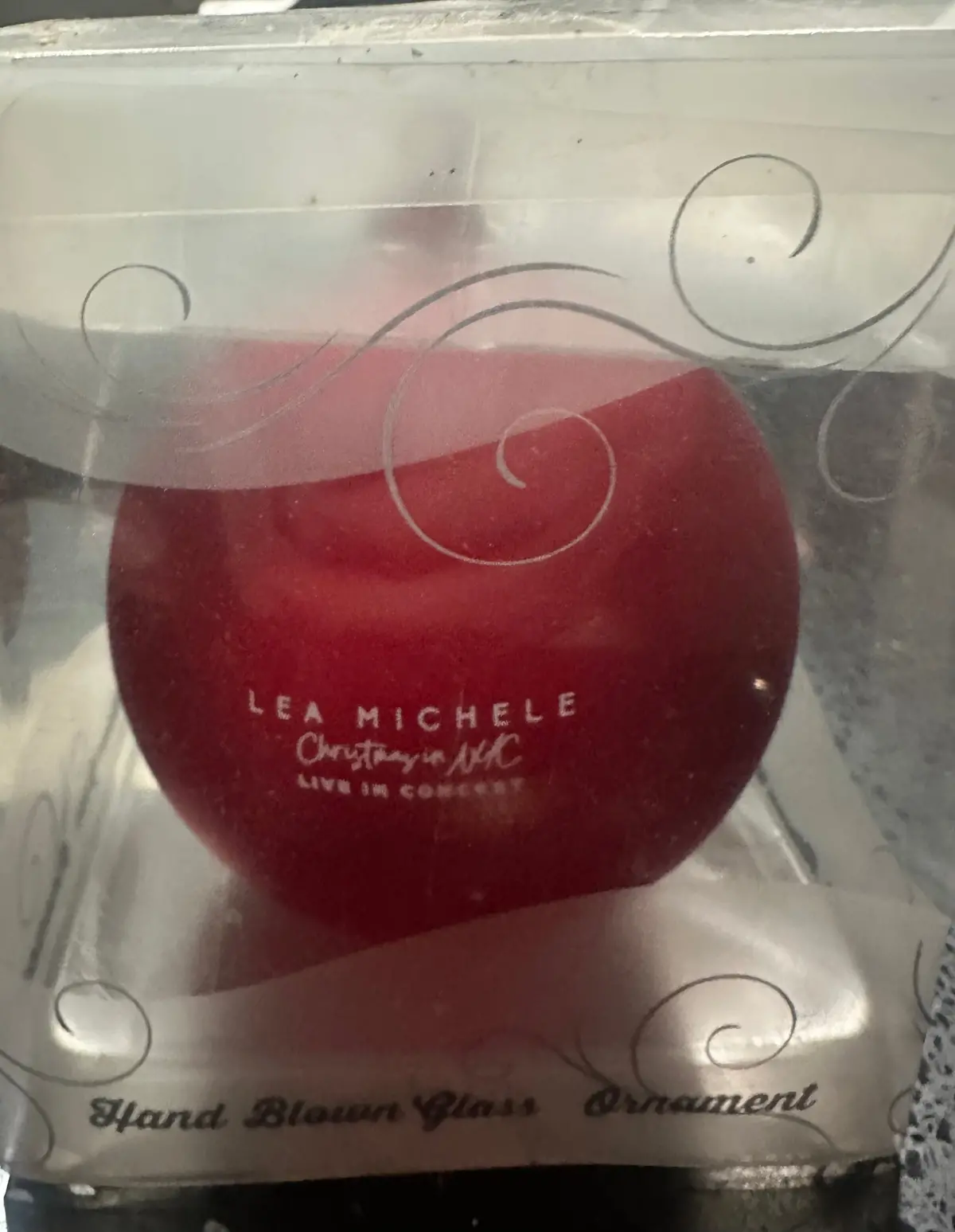 Lea Michele Glass Christmas In Nyc Ornament Usa Shipping Only 1