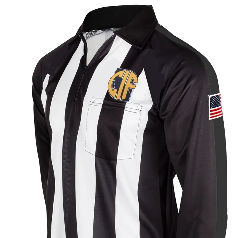 California Cif Logo Dye Sublimated Long Sleeve Football Shirts 1