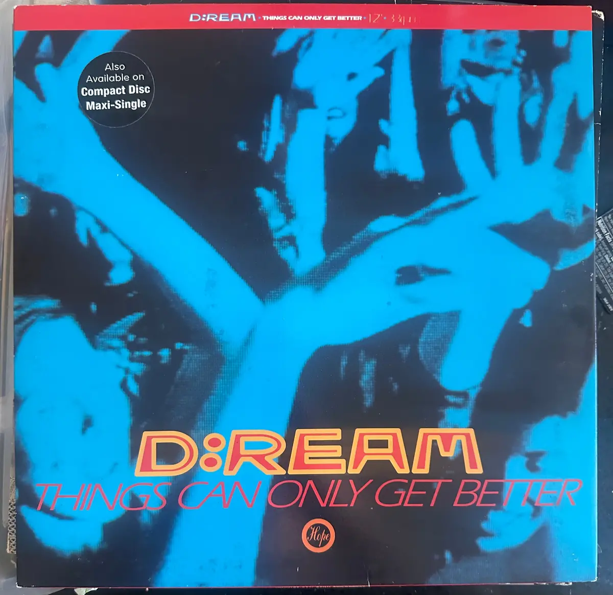 D:Ream - Things Can Only Get Better 12" Single Lp Vinyl - Used 1