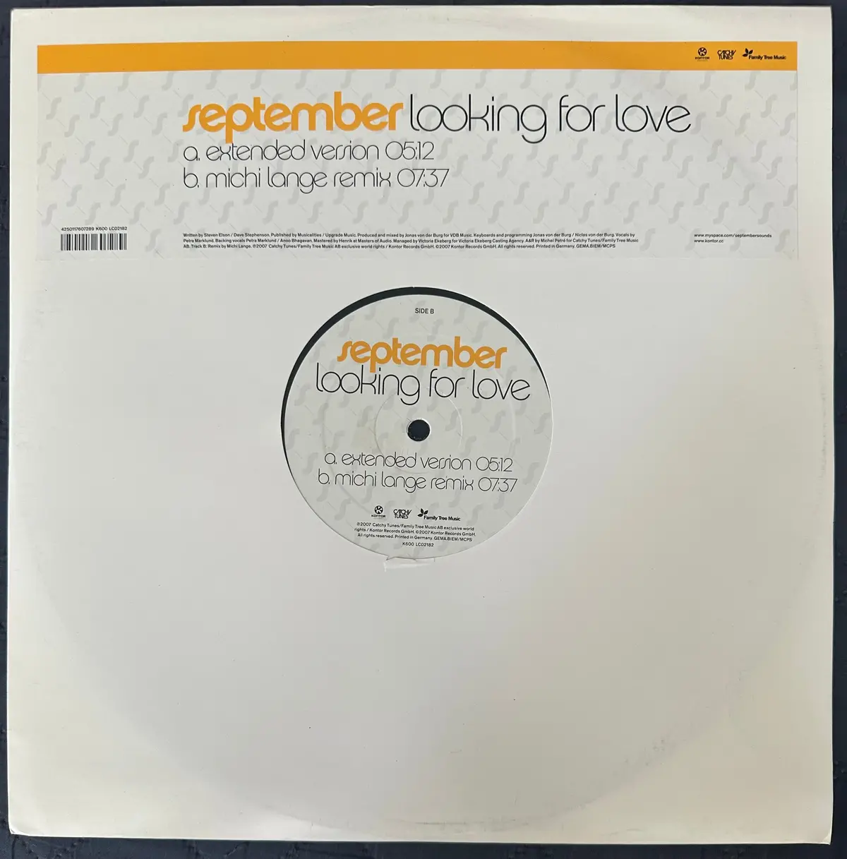 September Looking For Love 12 Inch Single Lp Vinyl Use 2007 1