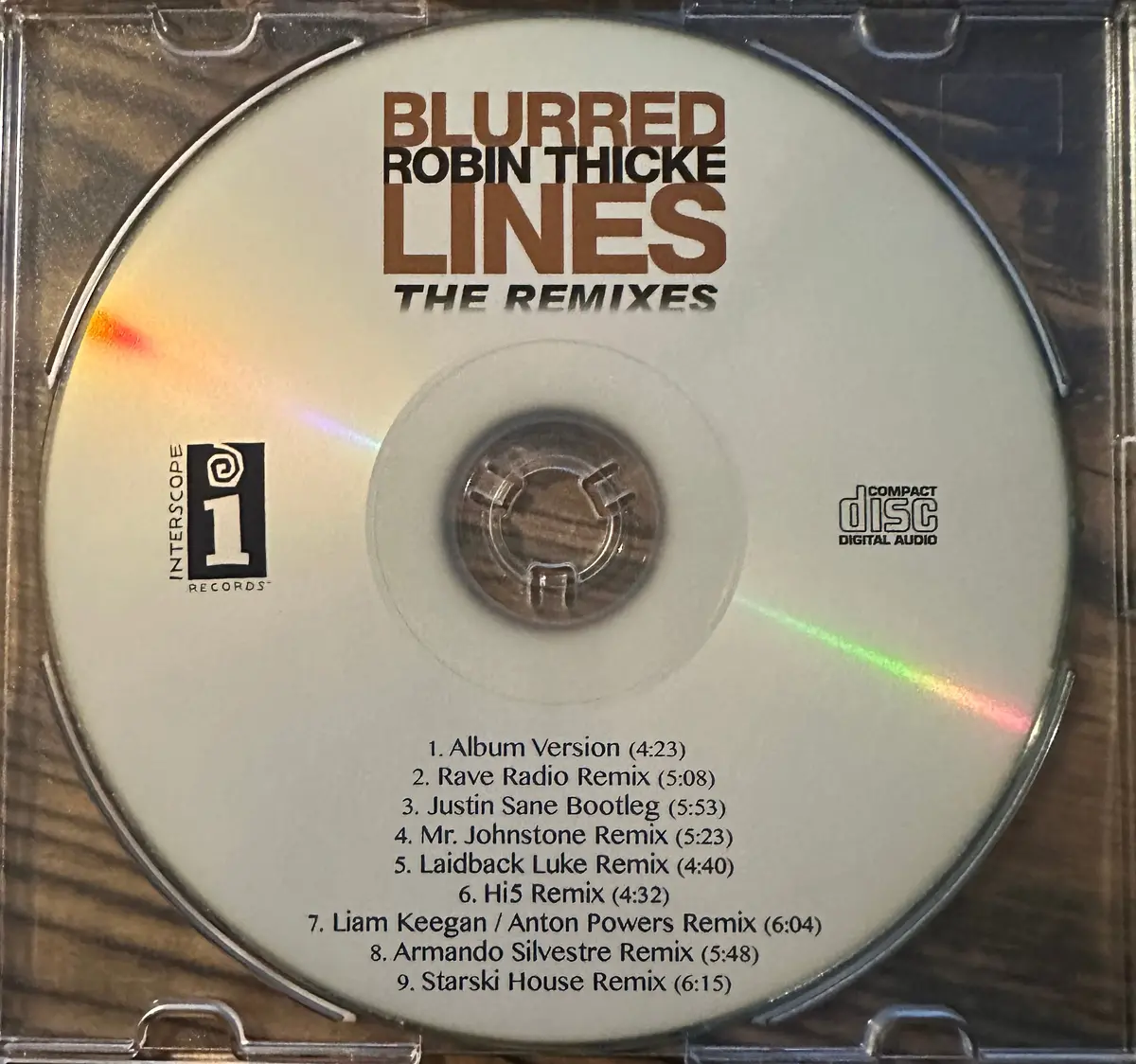 Robin Thick Ft: T.I & Pharrell Blurred Lines The Remixes - Cd Single 2