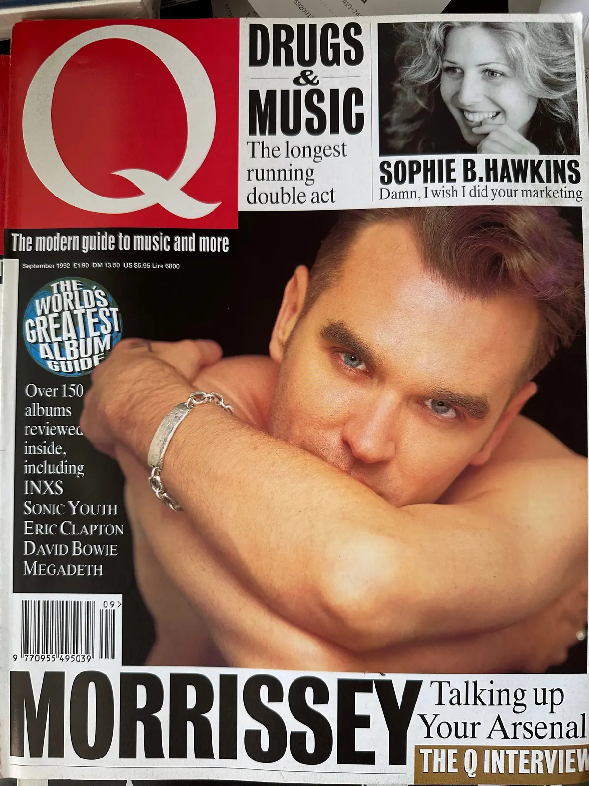 Q Magazine Morrissey, Fleetwood Mac, Inxs, Sophie B. Hawkins 1