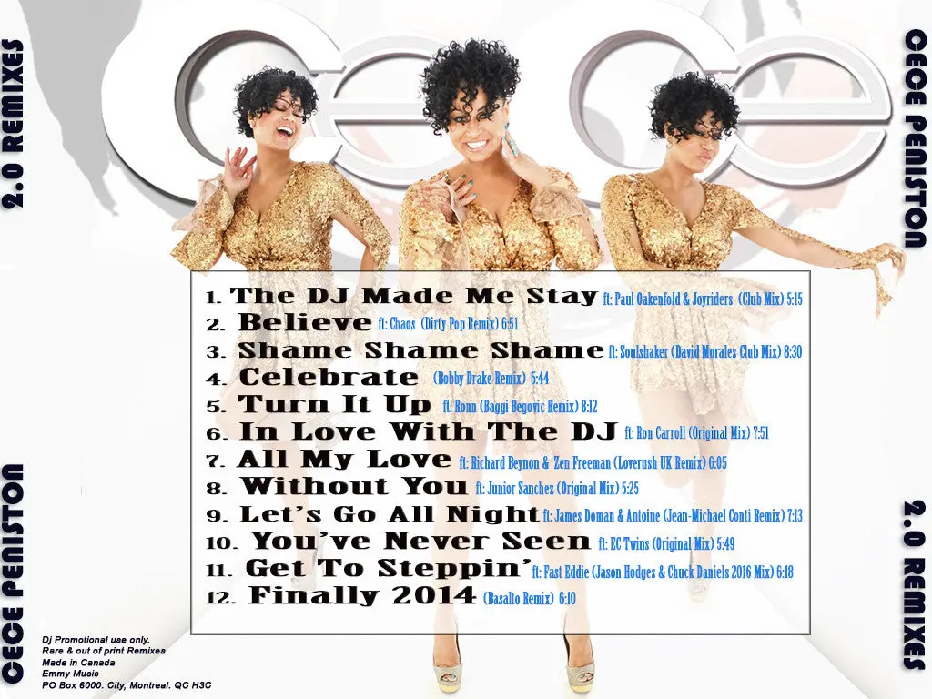 Cece Peniston The Remixes 2.0 (Import Cd) Dj Series Cd 2