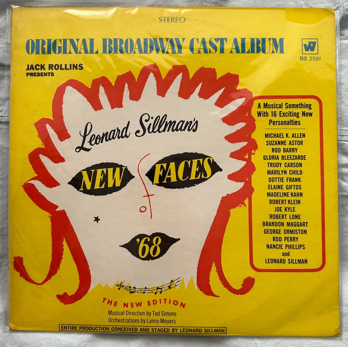 New Faces Of ‘68 - Original Broadway Cast Album Lp Vinyl - Used 1