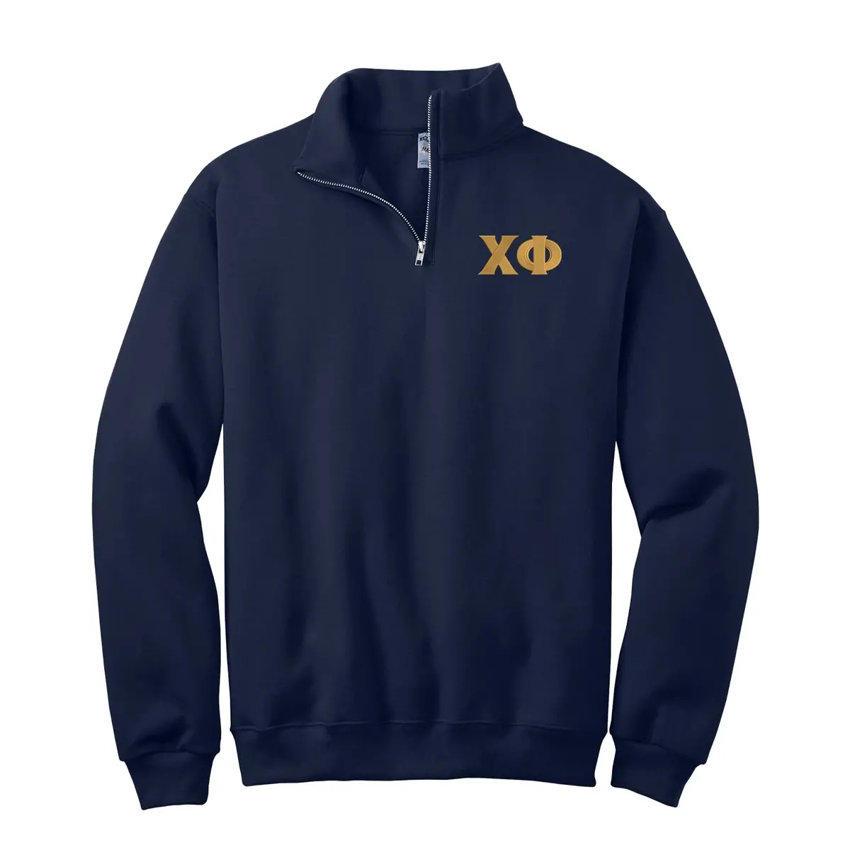 Chi Phi Letters Quarter Zip Sweatshirt 1