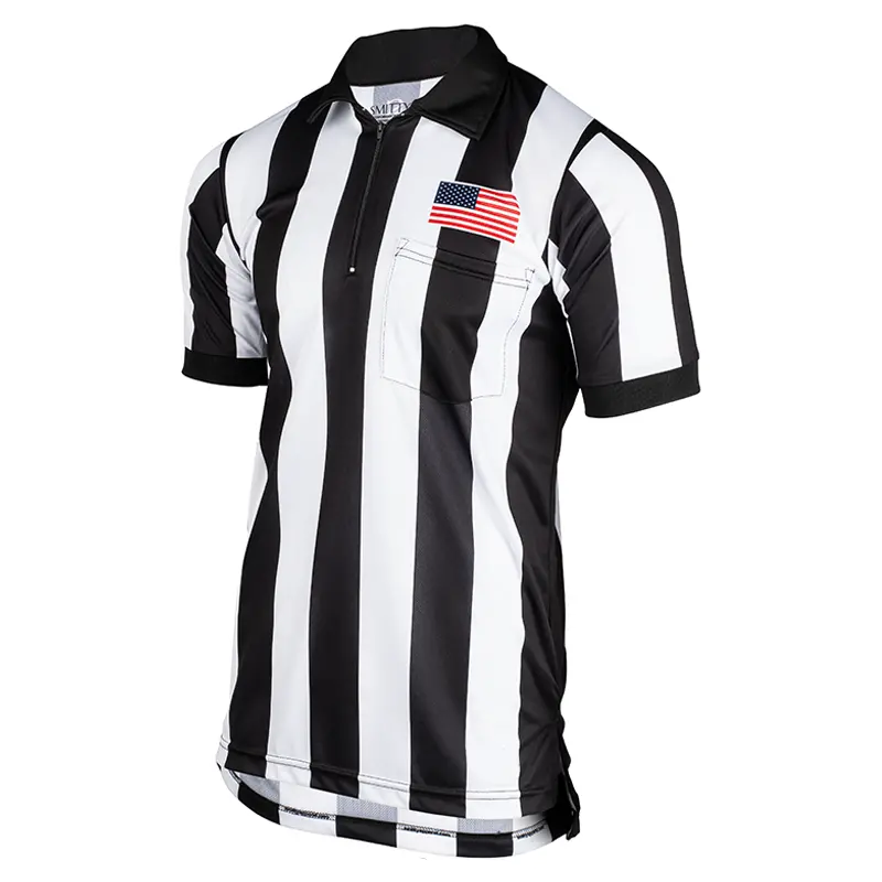 Usa117 Smitty Short Sleeve 2" Stripe W/ Dye Sublimated Flag 1