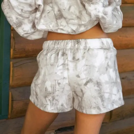 Alpha Delta Pi Camo Cloud Fleece Shorts - Camouflage 1