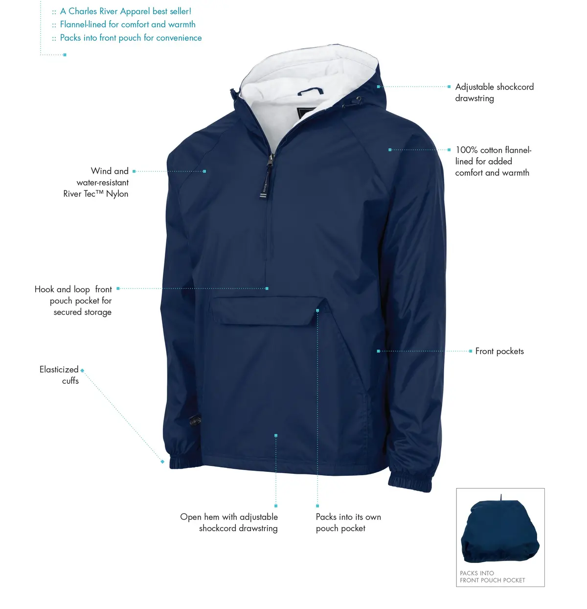 Delta Zeta Lined Windbreaker 3
