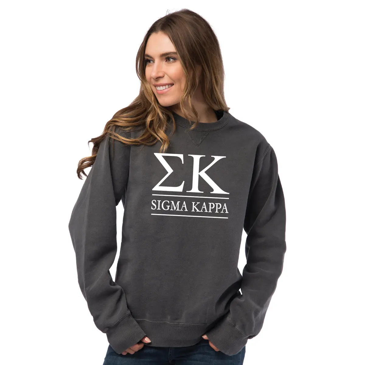 Sigma Kappa Vintage Color Crewneck Sweatshirt 1