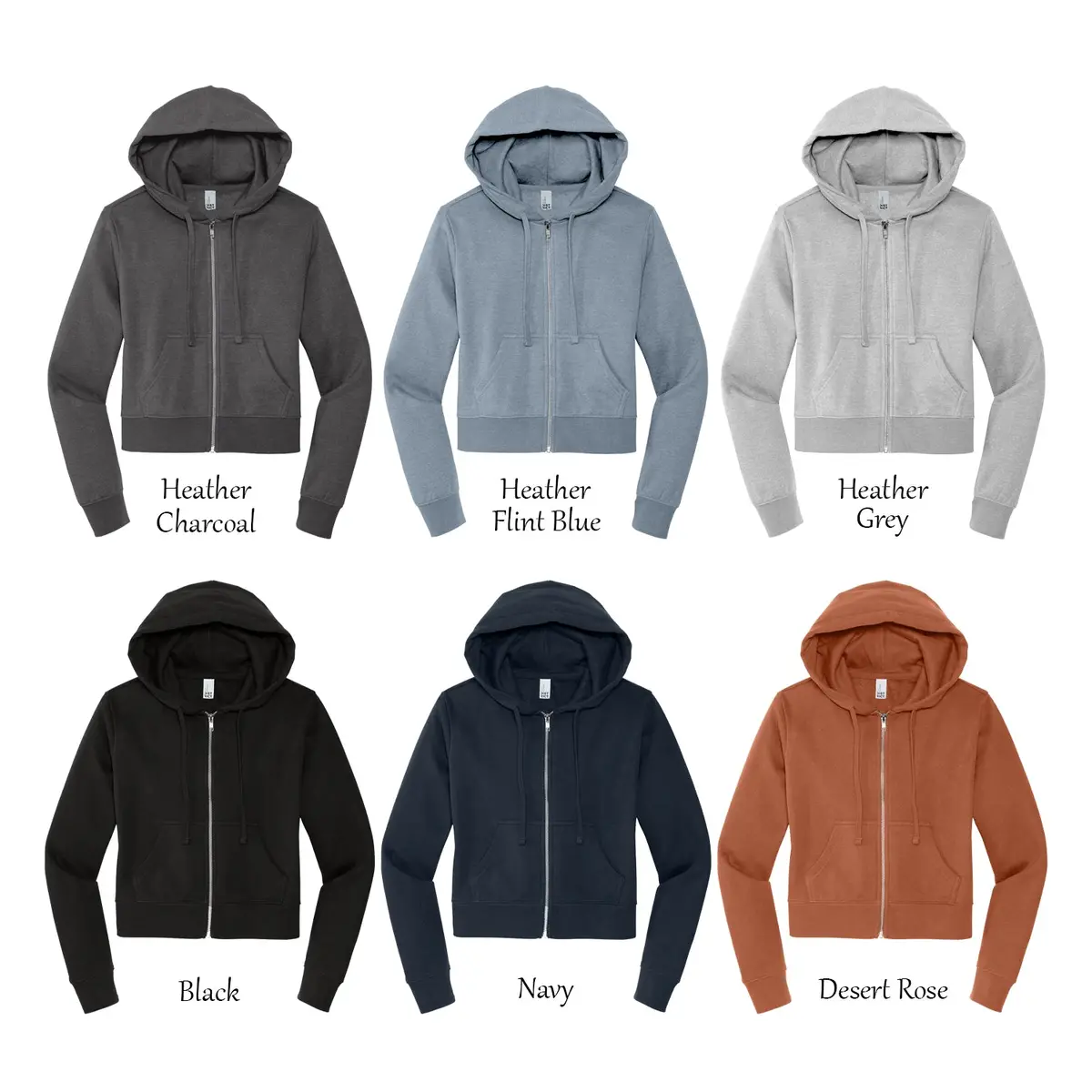 Kappa Delta Cropped Zip Up Hoodie 5
