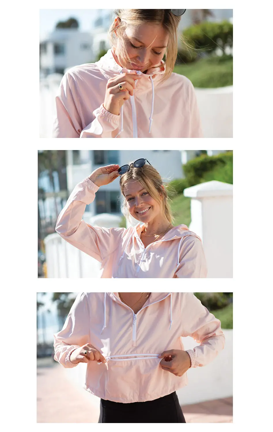 Chi Omega Crop Windbreaker 4