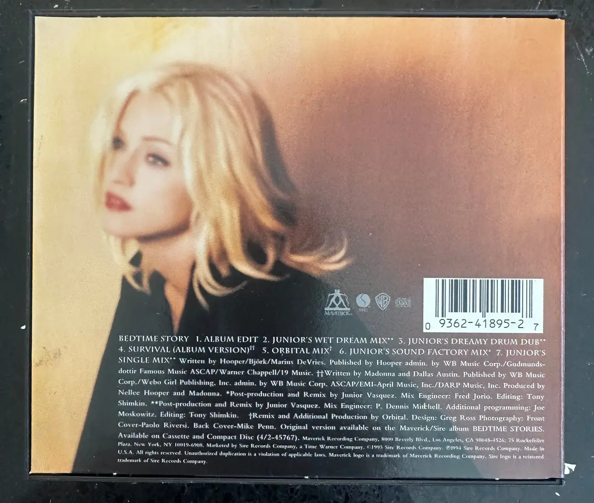 Madonna - Bedtime Story Us Maxi-Cd Single - Used 2