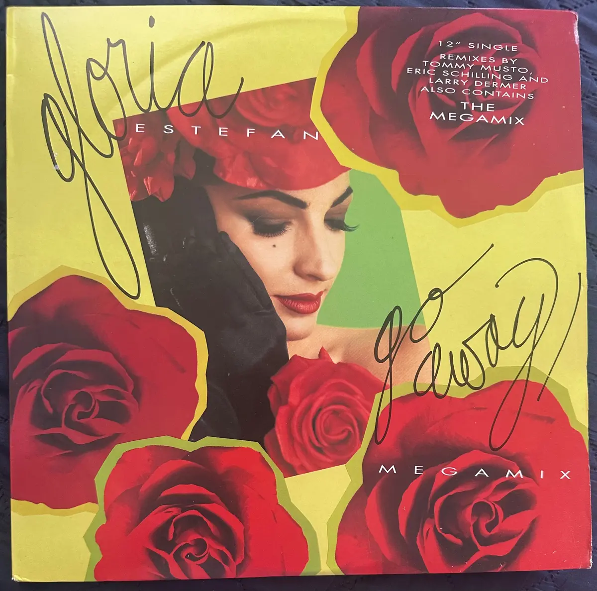 Gloria Estefan - Go Away 12" Single Lp Vinyl Plus Mega Mix - Used 1