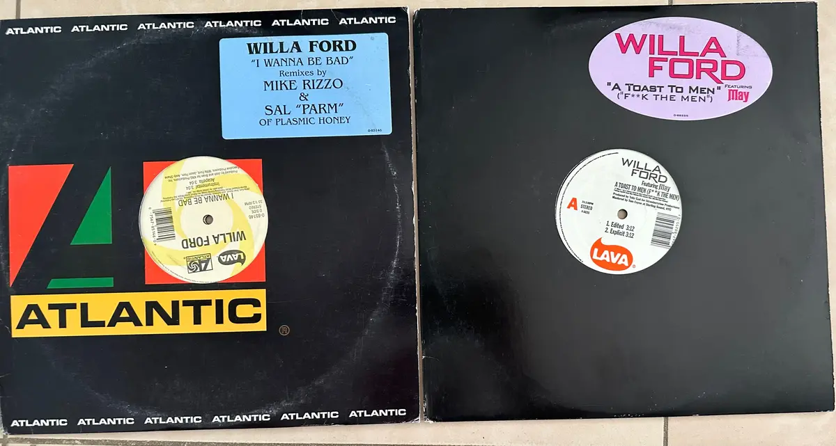 Willa Ford - 2 Lps I Wanna Be Bad / A Toast To Me (F**K The Men)  12" Singles - Used 1