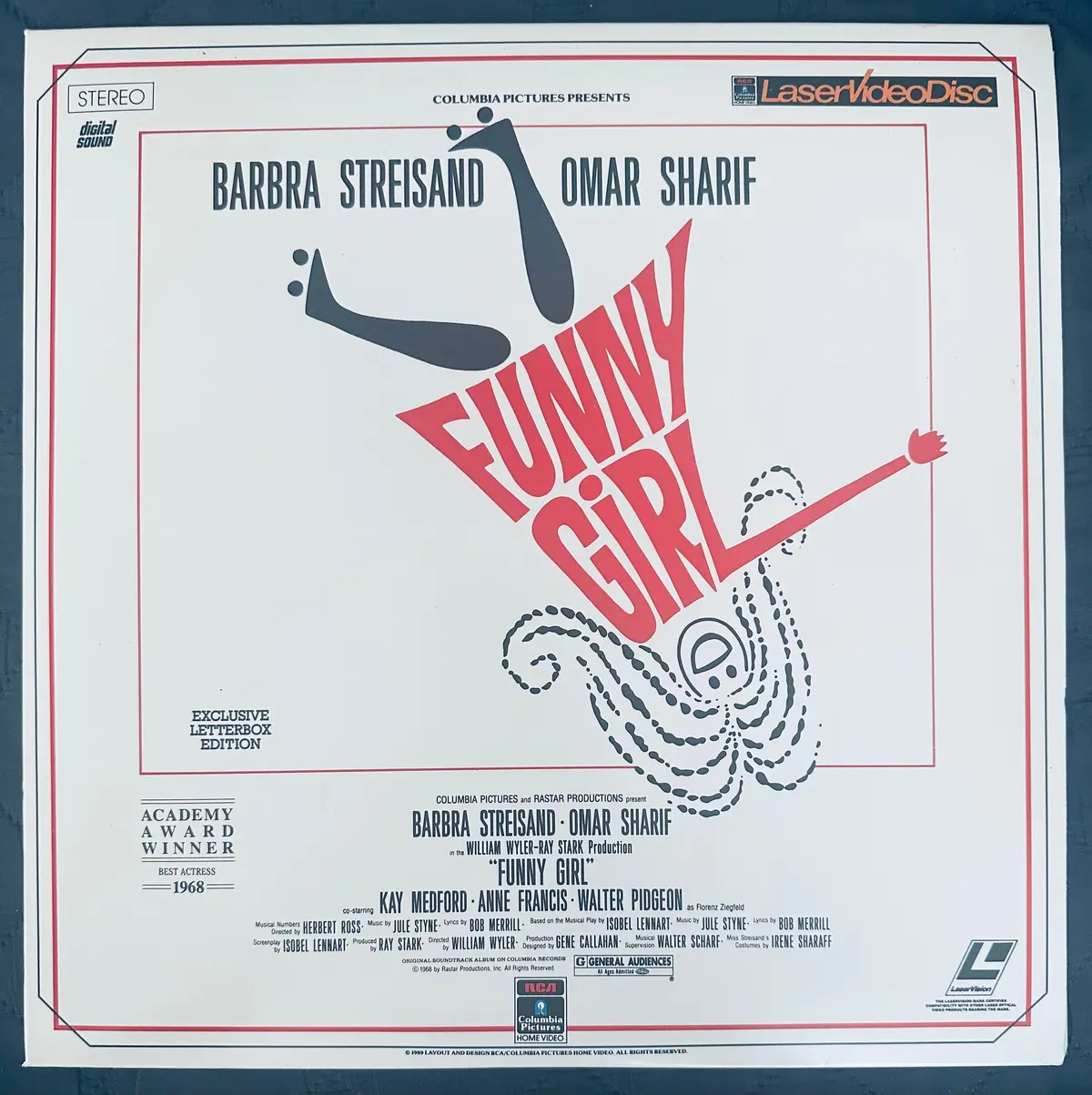 Barbra Streisand Funny Girl, Double Laser Disc Used 1