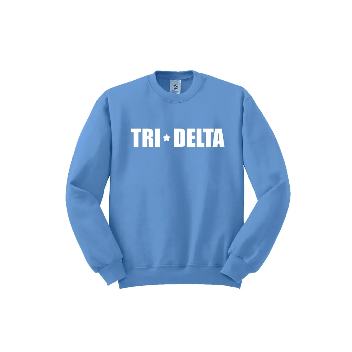 Delta Delta Delta Crewneck Sweatshirt - Tri Delta Stars Logo 1