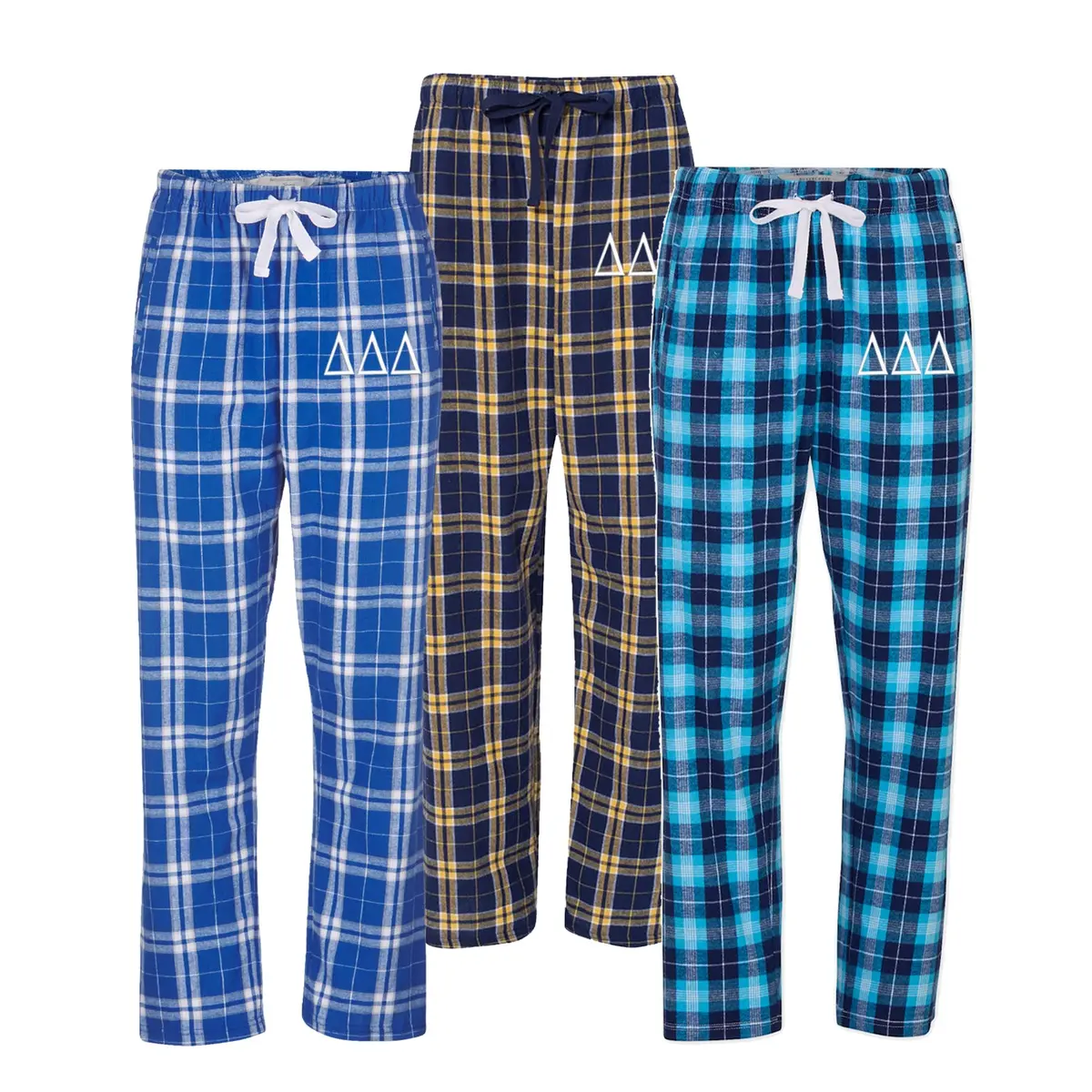 Delta Delta Delta Flannel Pants 1