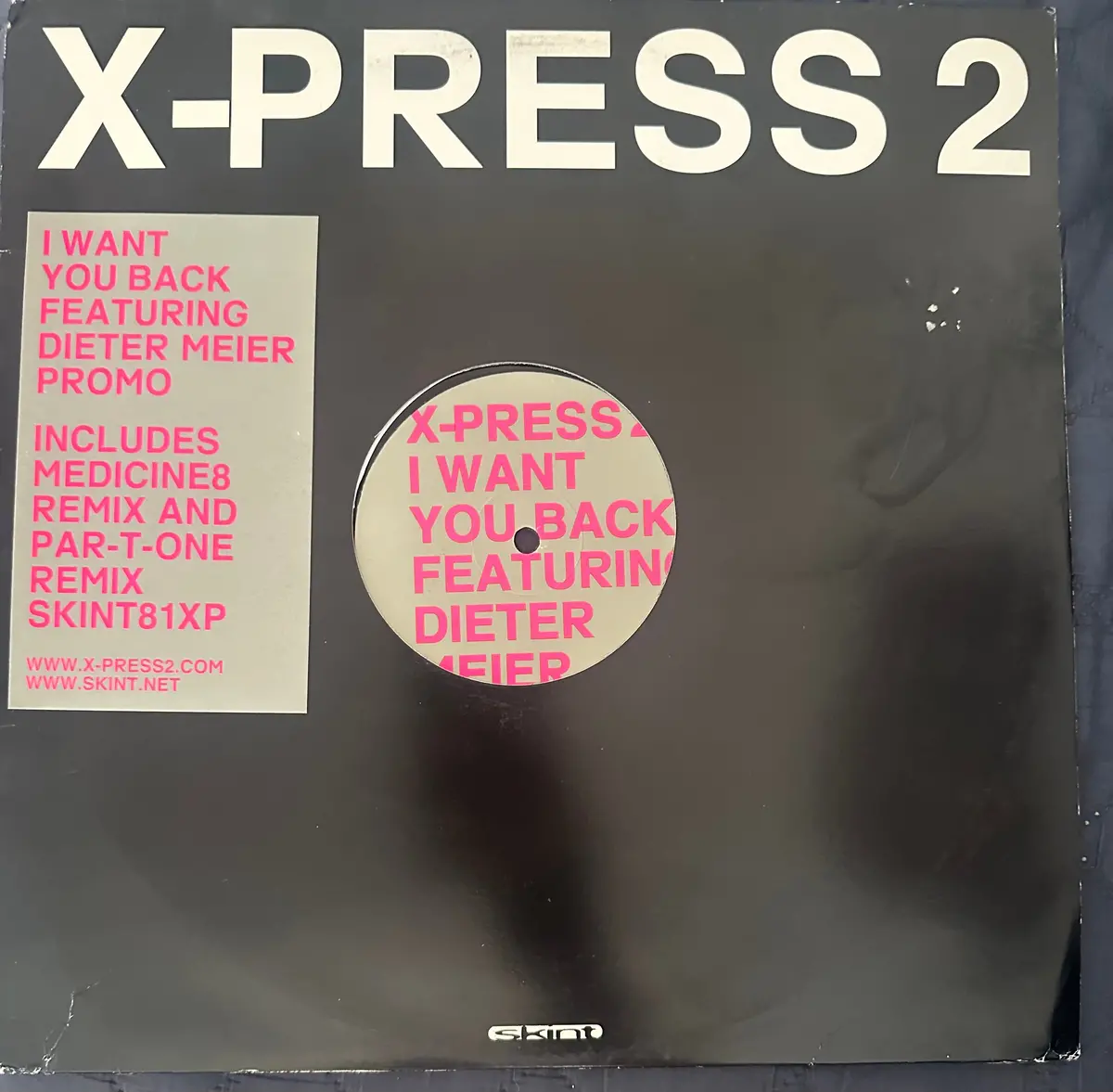 X-Press 2 I Want You Back Featuring Dieter Meier 12” Single 2002 Lp Vinyl Used. 1