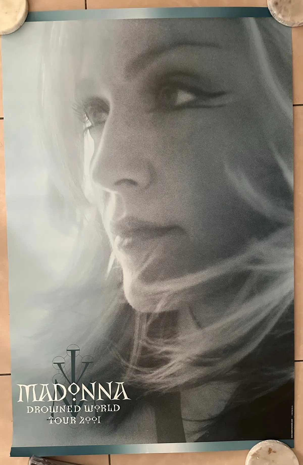 Madonna - 2001 Drowned World Tour Poster (Original)  Usa Orders Only 1