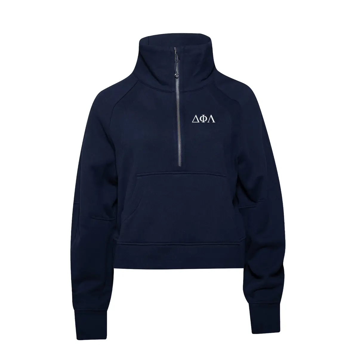 Delta Phi Lambda Lululemon Scuba Oversized Funnel-Neck Half Zip - True Navy 1
