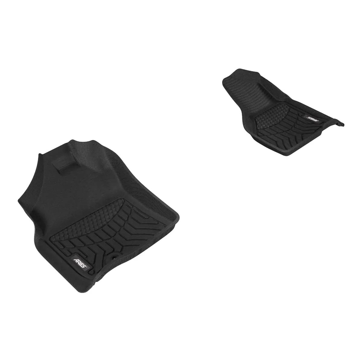 Aries Dg01811809 Styleguard Xd Black Custom Floor Liners, Select Dodge, Ram 1500, 2500, 3500 Standard, Extended Cab, 1St Row Only 1
