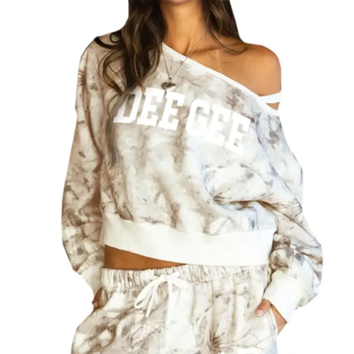Delta Gamma Camo Off The Shoulder Sweatshirt - Camouflage 1