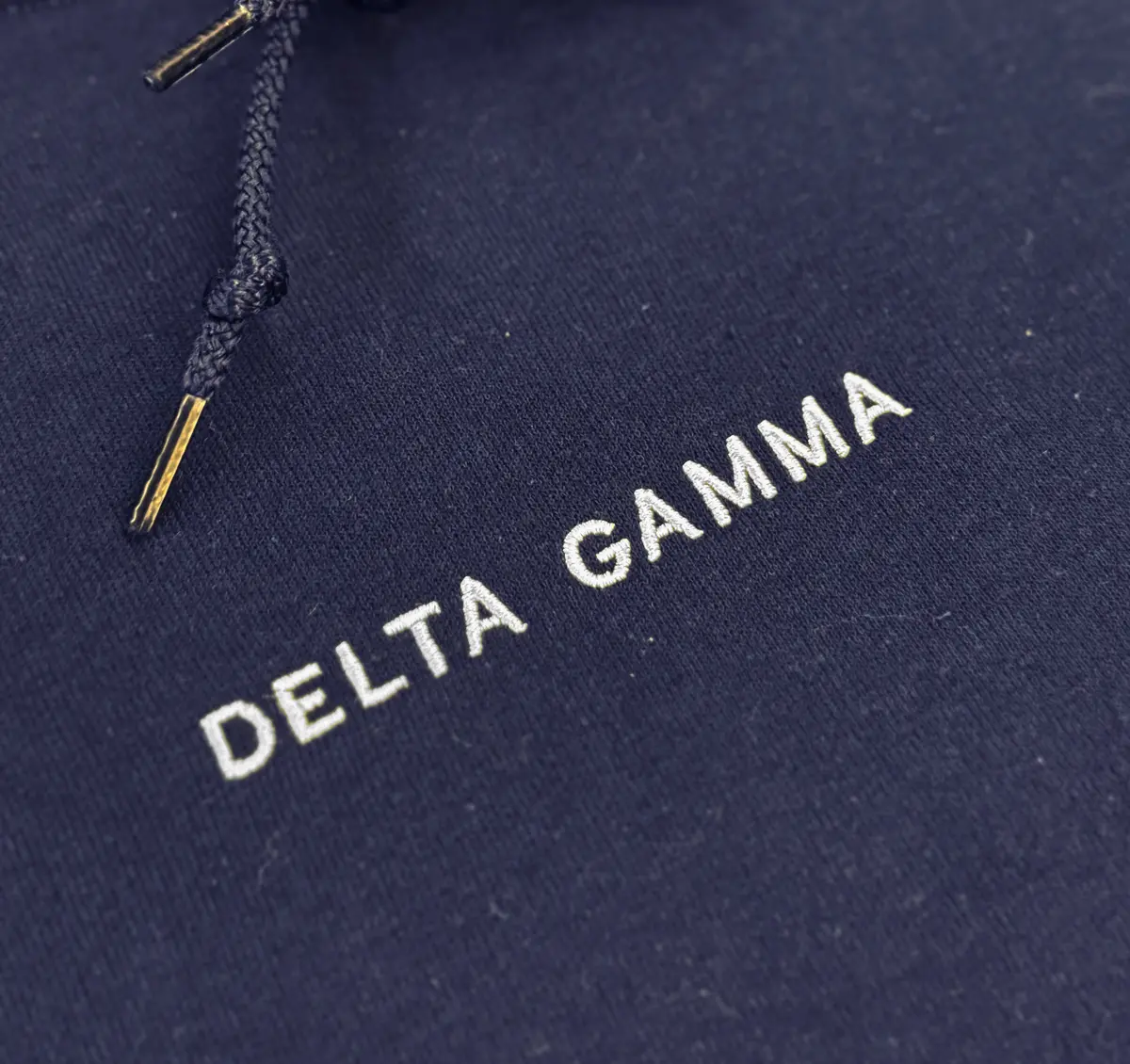 Delta Gamma Oversized Pullover Hoodie With Wordmark 3