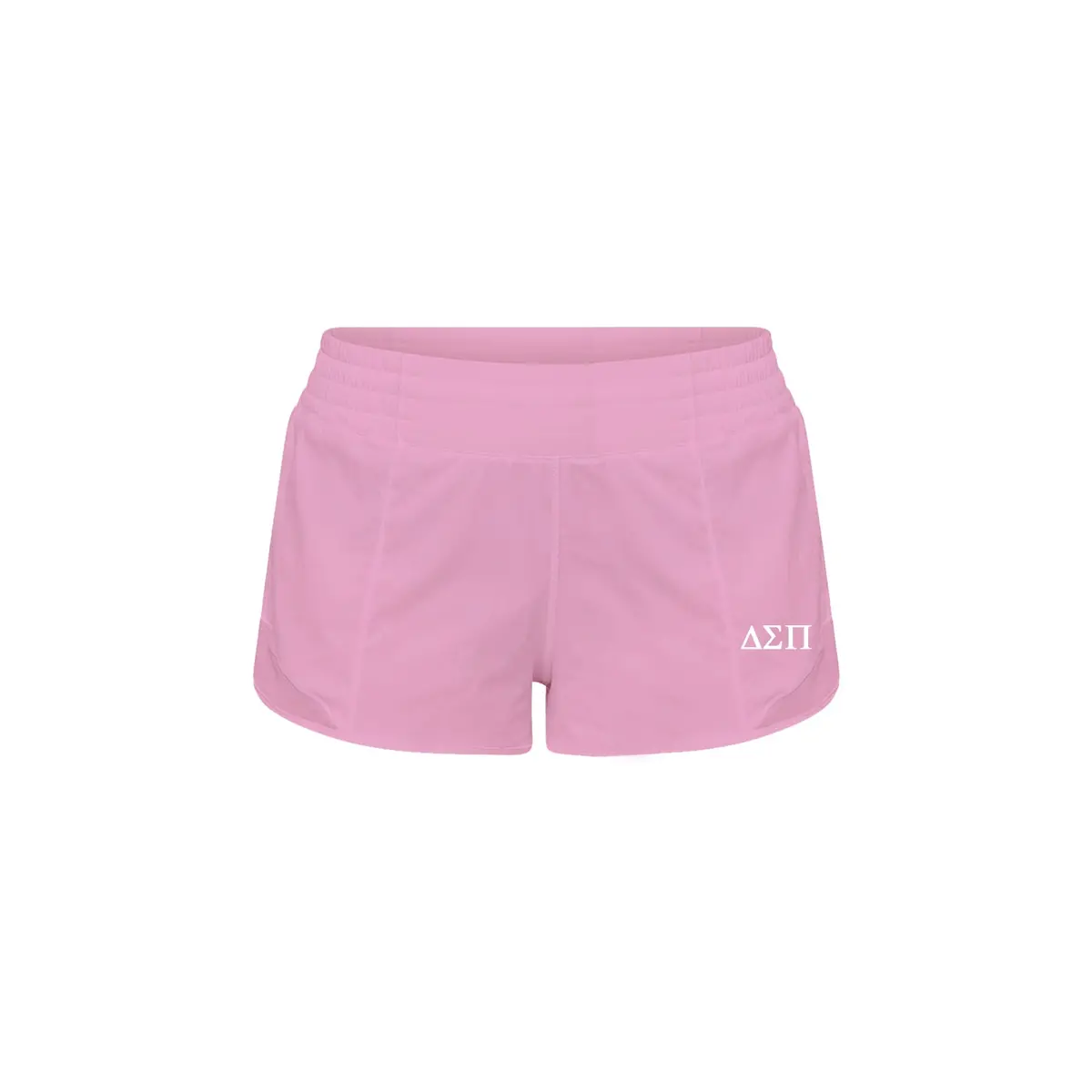 Delta Sigma Pi Lululemon Hotty Hot High-Rise Lined Short 2.5" - Pink Frosting 1
